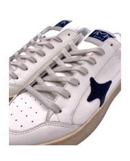 Sneakers Ama Brand Uomo Slam Ama B Deluxe Leather White Blu
