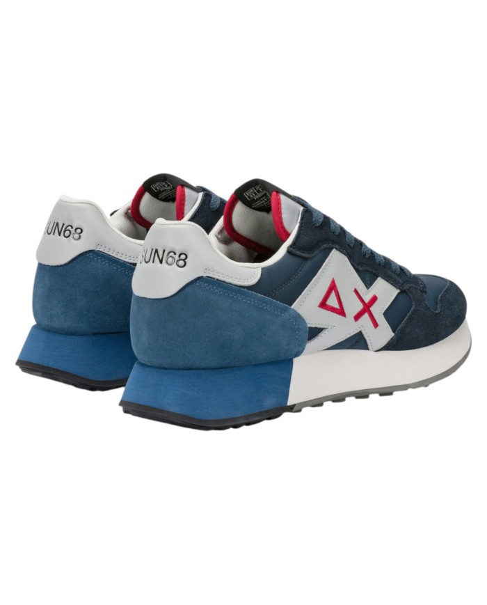 Sneakers Sun 68 Uomo Jaki 2.0 Solid Δ X Leather Suede Nylon Navy Blue