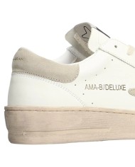 Sneakers Ama Brand Uomo Slam Ama B Deluxe Leather White Beige