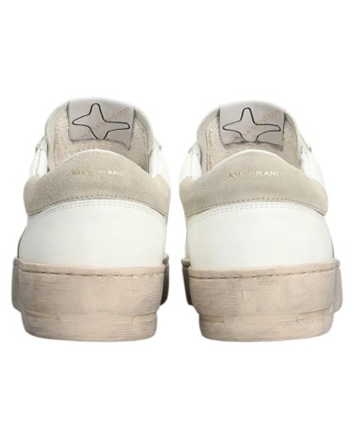 Sneakers Ama Brand Uomo Slam Ama B Deluxe Leather White Beige