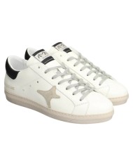 Sneakers Ama Brand Uomo SNK Ama B Deluxe Leather White Taupe Black