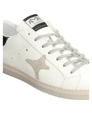 Sneakers Ama Brand Uomo SNK Ama B Deluxe Leather White Taupe Black