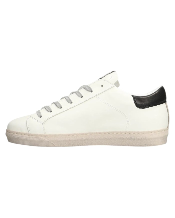 Sneakers Ama Brand Uomo SNK Ama B Deluxe Leather White Taupe Black