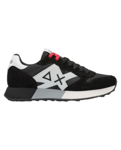 Sneakers Sun 68 Uomo Jaki 2.0 Bicolor Δ X Leather Suede Nylon Nero