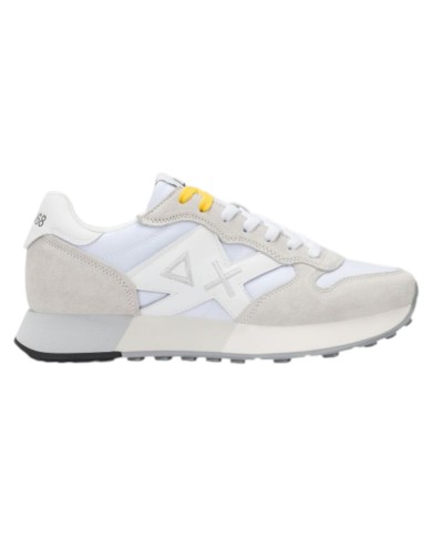 Sneakers Sun 68 Uomo Jaki 2.0 Bicolor Δ X Leather Suede Nylon Bianco