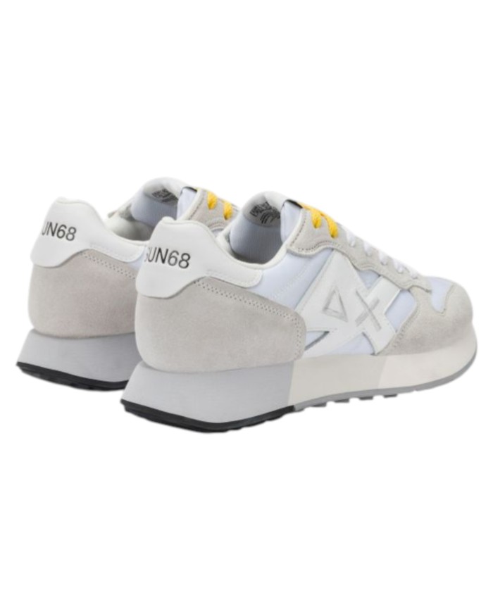 Sneakers Sun 68 Uomo Jaki 2.0 Bicolor Δ X Leather Suede Nylon Bianco