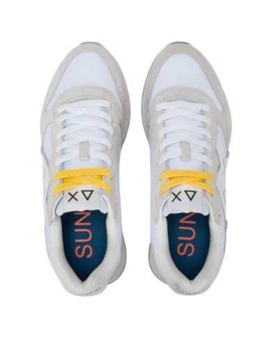 Sneakers Sun 68 Uomo Jaki 2.0 Bicolor Δ X Leather Suede Nylon Bianco