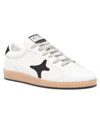 Sneakers Ama Brand Uomo SUN Leather White Black