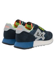 Sneakers Sun 68 Uomo Jaki 2.0 Fluo Δ X Leather Suede Nylon Navy Blue