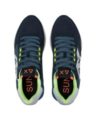 Sneakers Sun 68 Uomo Jaki 2.0 Fluo Δ X Leather Suede Nylon Navy Blue