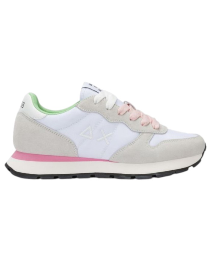Sneakers Sun 68 Donna Ally Solid Δ X Suede Nylon Bianco