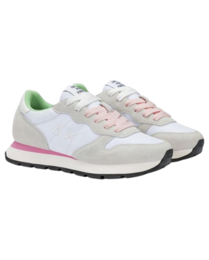 Sneakers Sun 68 Donna Ally Solid Δ X Suede Nylon Bianco