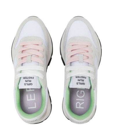 Sneakers Sun 68 Donna Ally Solid Δ X Suede Nylon Bianco