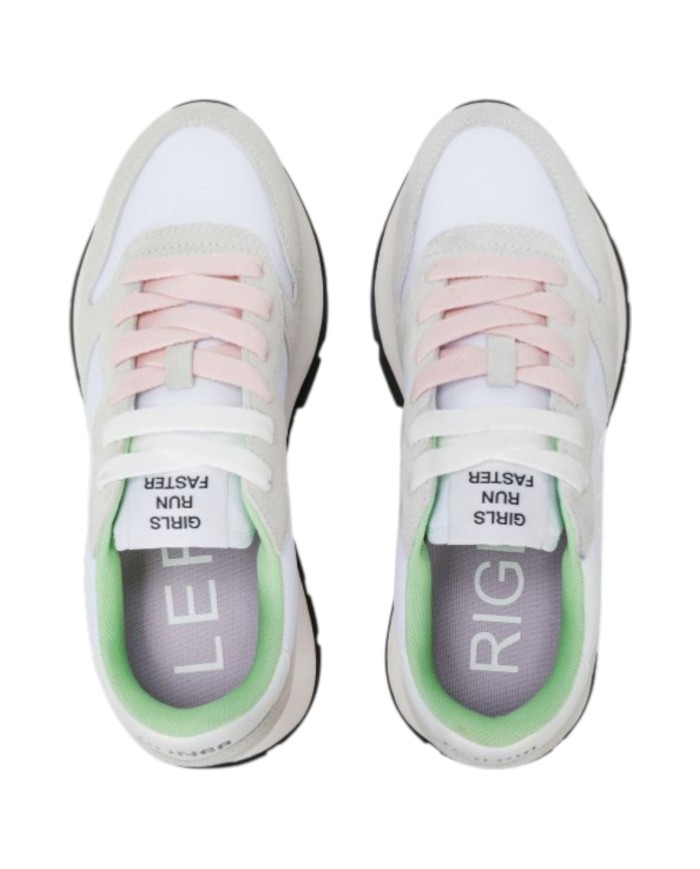 Sneakers Sun 68 Donna Ally Solid Δ X Suede Nylon Bianco