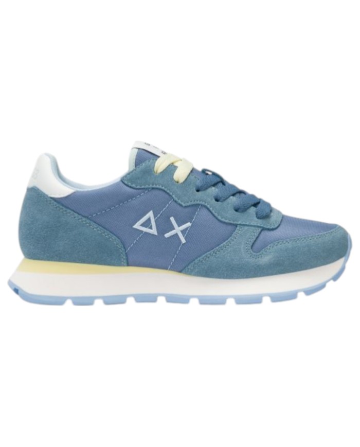 Sneakers Sun 68 Donna Ally Solid Δ X Suede Nylon Blue Avio