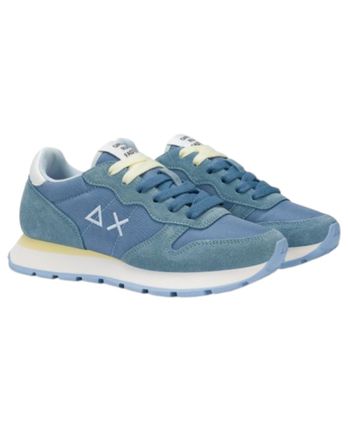 Sneakers Sun 68 Donna Ally Solid Δ X Suede Nylon Blue Avio