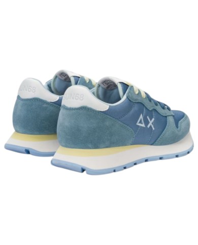 Sneakers Sun 68 Donna Ally Solid Δ X Suede Nylon Blue Avio