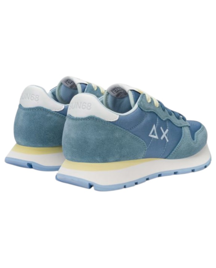 Sneakers Sun 68 Donna Ally Solid Δ X Suede Nylon Blue Avio