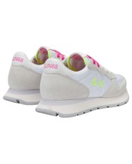 Sneakers Sun 68 Donna Ally Solid Δ X Suede Nylon Bianco Fuxia Fluo