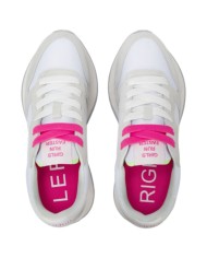 Sneakers Sun 68 Donna Ally Solid Δ X Suede Nylon Bianco Fuxia Fluo
