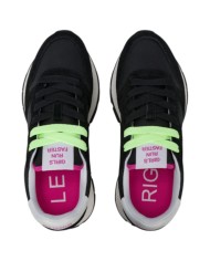 Sneakers Sun 68 Donna Ally Solid Δ X Suede Nylon Nero Fuxia Fluo