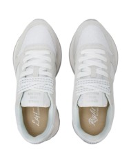 Sneakers Sun 68 Donna Ally Glitter Textile Δ X Suede Nylon Bianco