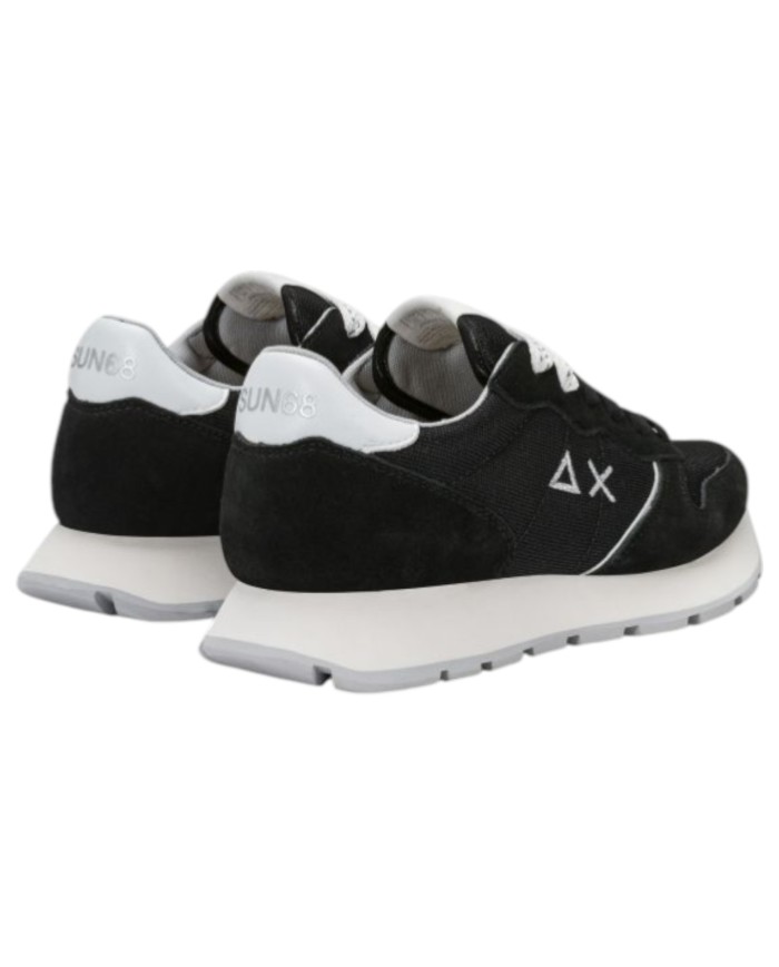 Sneakers Sun 68 Donna Ally Glitter Textile Δ X Suede Nylon Nero