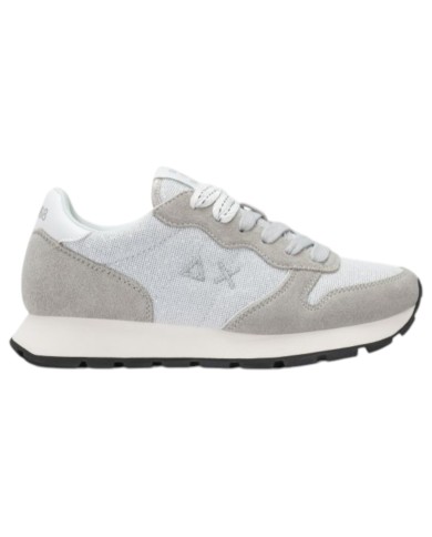 Sneakers Sun 68 Donna Ally Glitter Textile Δ X Suede Nylon Argento