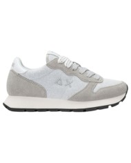 Sneakers Sun 68 Donna Ally Glitter Textile Δ X Suede Nylon Argento