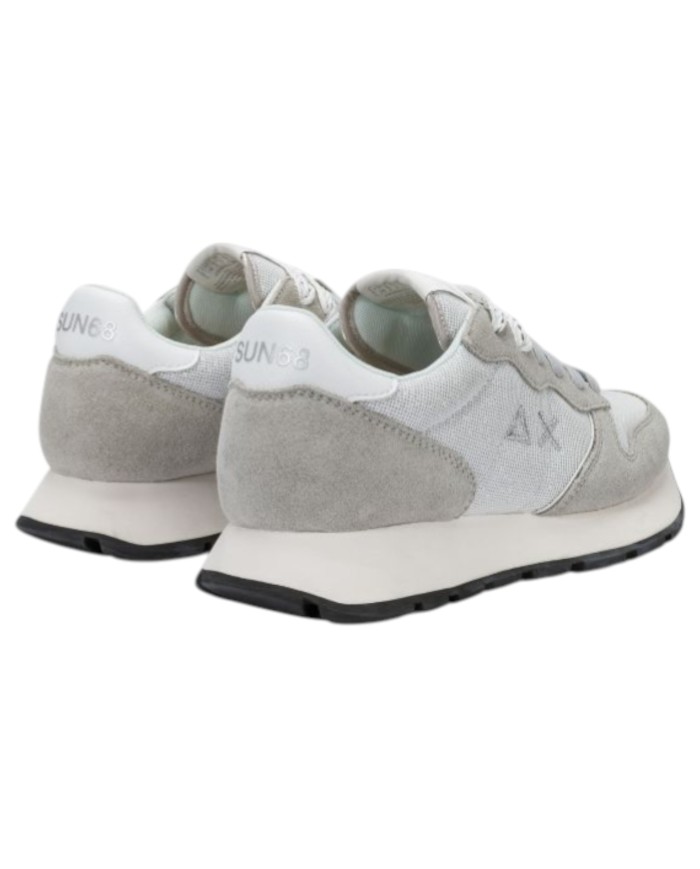 Sneakers Sun 68 Donna Ally Glitter Textile Δ X Suede Nylon Argento