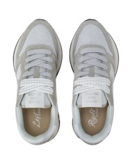 Sneakers Sun 68 Donna Ally Glitter Textile Δ X Suede Nylon Argento