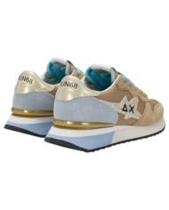 Sneakers Sun 68 Donna Stargirl Glitter Logo Δ X Suede Nylon Beige