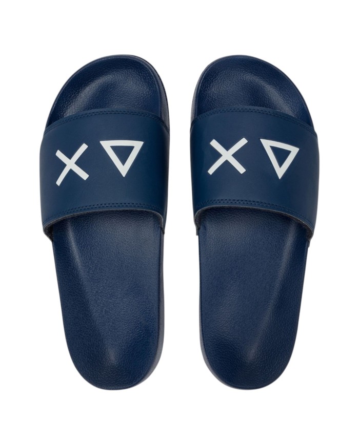Ciabatte Sun 68 Uomo Slippers Logo Δ X Pu Navy Blue