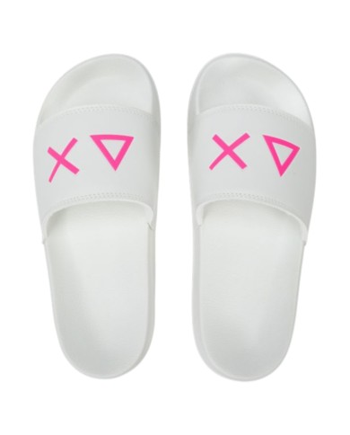 Ciabatte Sun 68 Donna Slippers Logo Δ X Pu Bianco