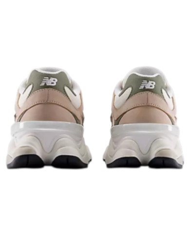 Sneakers New Balance Uomo 9060 Leather Suede Mesh Taupe Olive Green