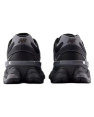 Sneakers New Balance Uomo 9060 Leather Suede Mesh Black Castlerock Grey