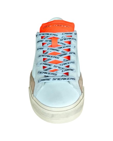 Sneakers Crime London Uomo Distressed 2.0 Leather Suede White