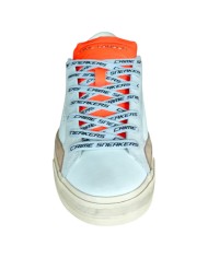 Sneakers Crime London Uomo Distressed 2.0 Leather Suede White