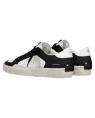 Sneaker Crime London Uomo Sk8 Deluxe Leather Black White