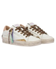 Sneakers Crime London Donna Sk8 Deluxe Leather Savage White