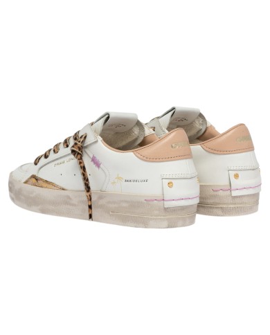 Sneakers Crime London Donna Sk8 Deluxe Leather Savage White