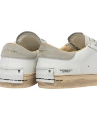 Sneakers Crime London Uomo Distressed 2.0 Leather Suede White Light grey