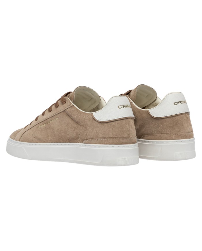 Sneakers Crime London Uomo Blade Suede Ecru Beige