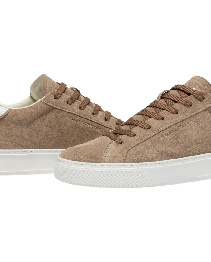 Sneakers Crime London Uomo Blade Suede Ecru Beige