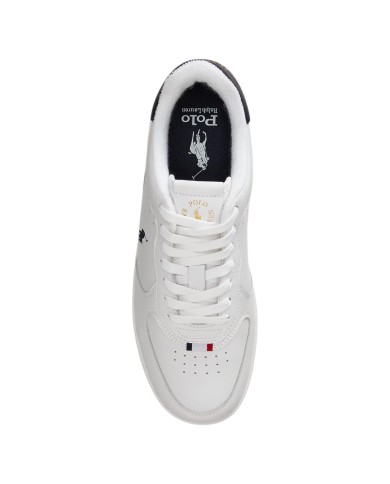 Sneaker Uomo Ralph Lauren Masters Court Leather White Black Red