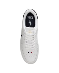 Sneaker Uomo Ralph Lauren Masters Court Leather White Black Red