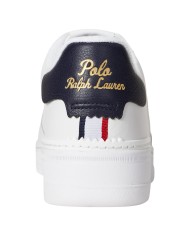 Sneaker Uomo Ralph Lauren Masters Court Leather White Black Red