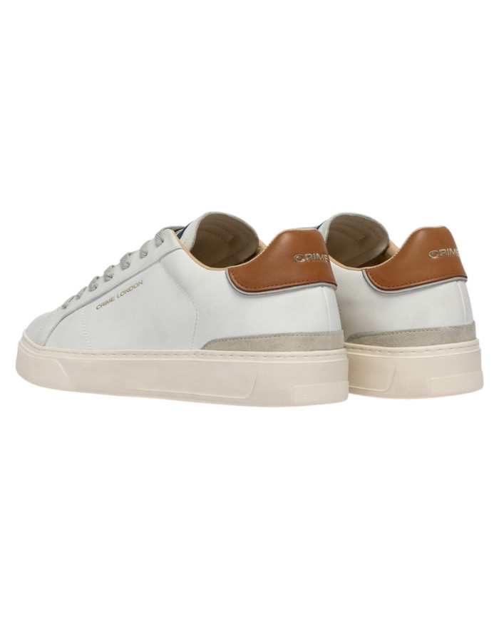 Sneakers Crime London Uomo Blade Leather White Caramel Brûlée