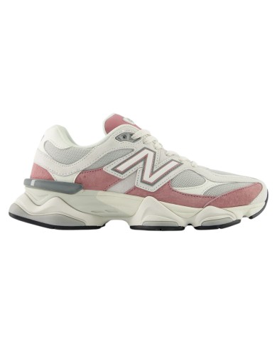 Sneakers Donna New Balance Unisex 9060 Mesh Leather White Rosewood