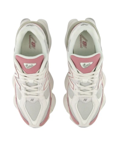 Sneakers Donna New Balance Unisex 9060 Mesh Leather White Rosewood